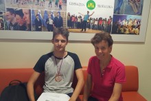 Miha Švarc - dobitnik bronaste medalje na 3. geografski olimpijadi JV Evrope