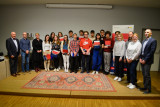 In the center: DSD Groups of class 4 Gimnaziji Šofja Loka in Kranj
