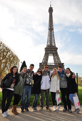 Les élèves en visite à Paris